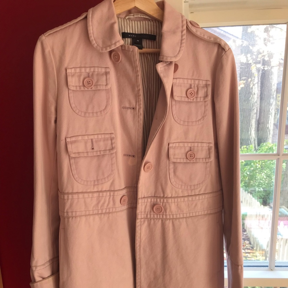 Marc Jacobs canvas trench in light pink